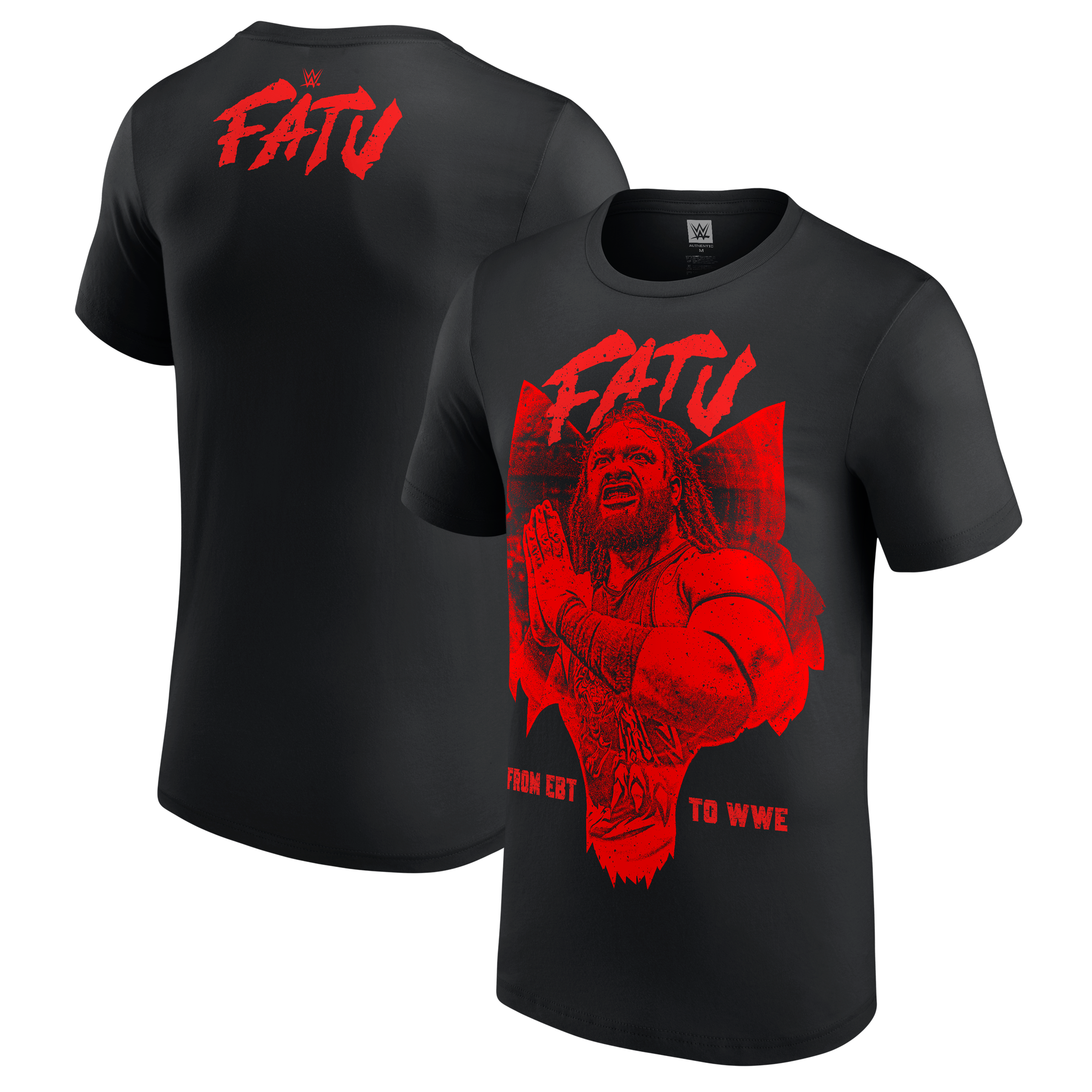 Men's  Black Jacob Fatu From EBT to WWE T-Shirt