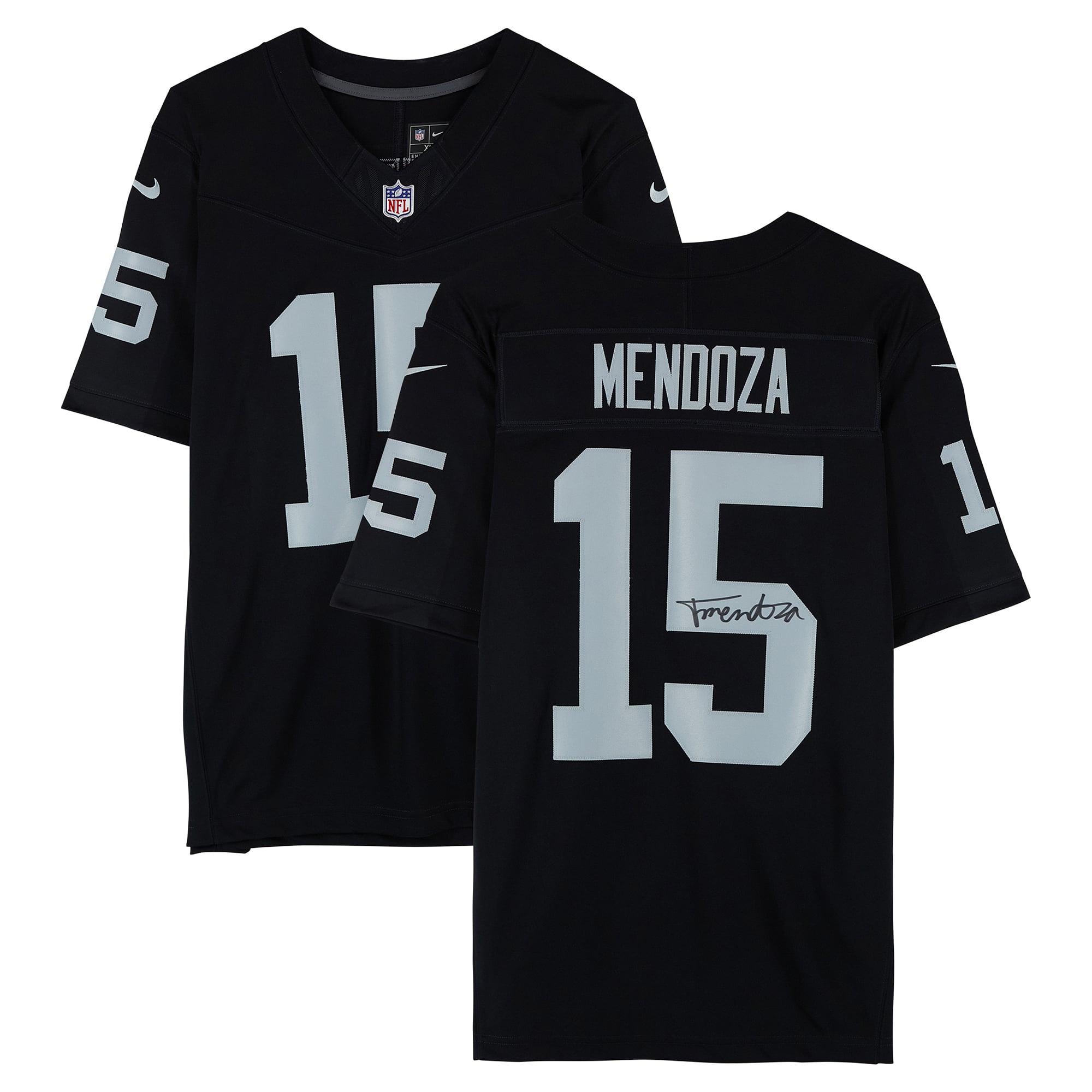 Fernando Mendoza Las Vegas Raiders Autographed Nike Black Limited Jersey