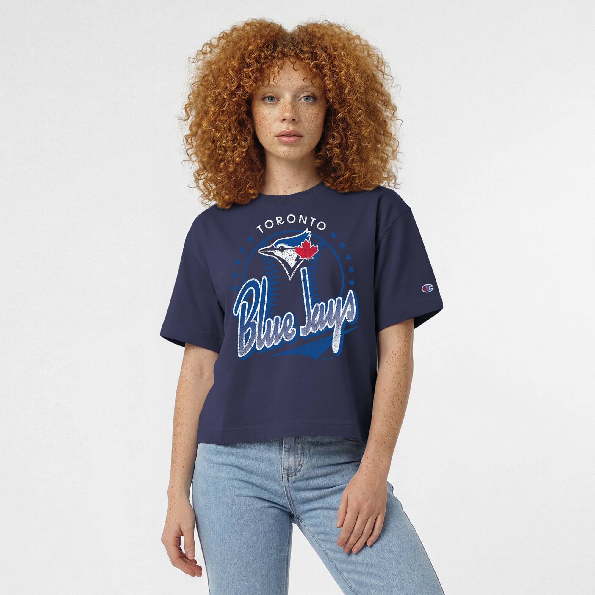 Women's Champion Navy Toronto Blue Jays All-Star T-Shirt
