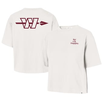 Women's '47 Stone Washington Commanders Straight Thru Reed City T-Shirt