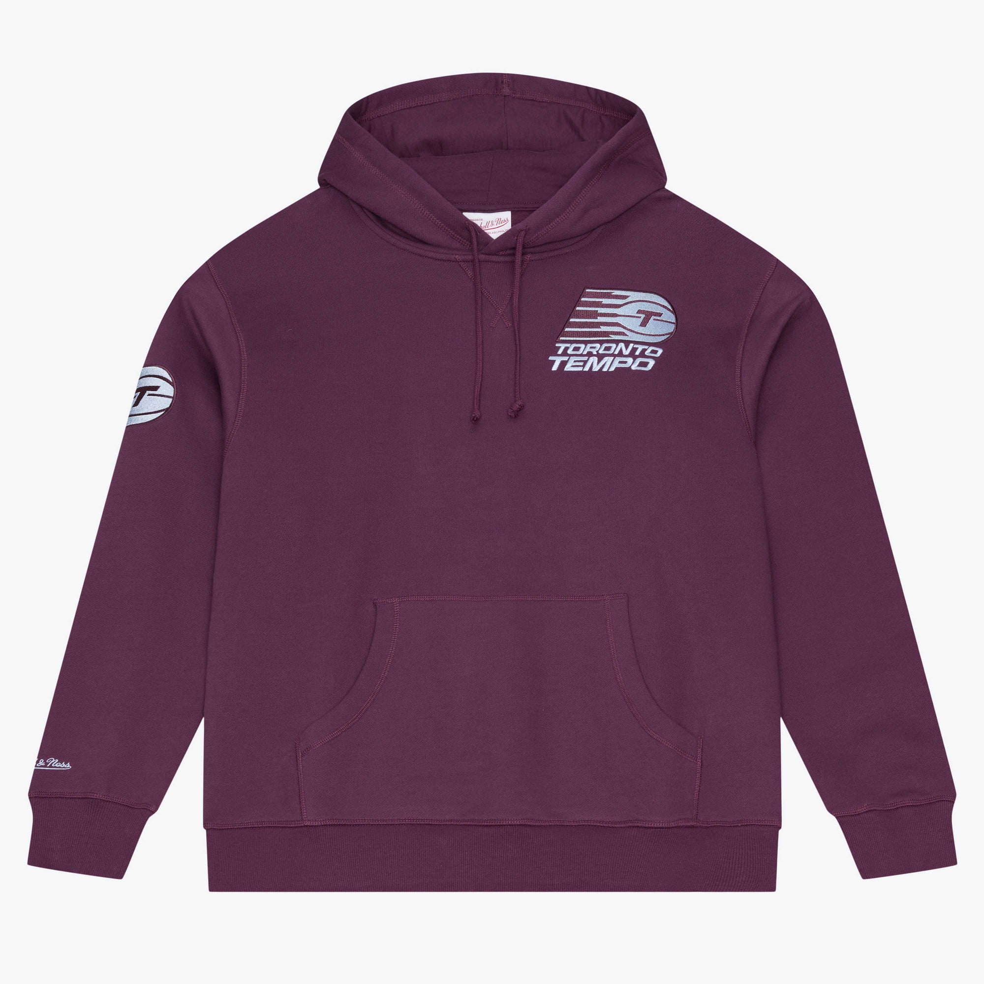 Men's Mitchell & Ness  Bordeaux Toronto Tempo Vintage Logo Pullover Hoodie