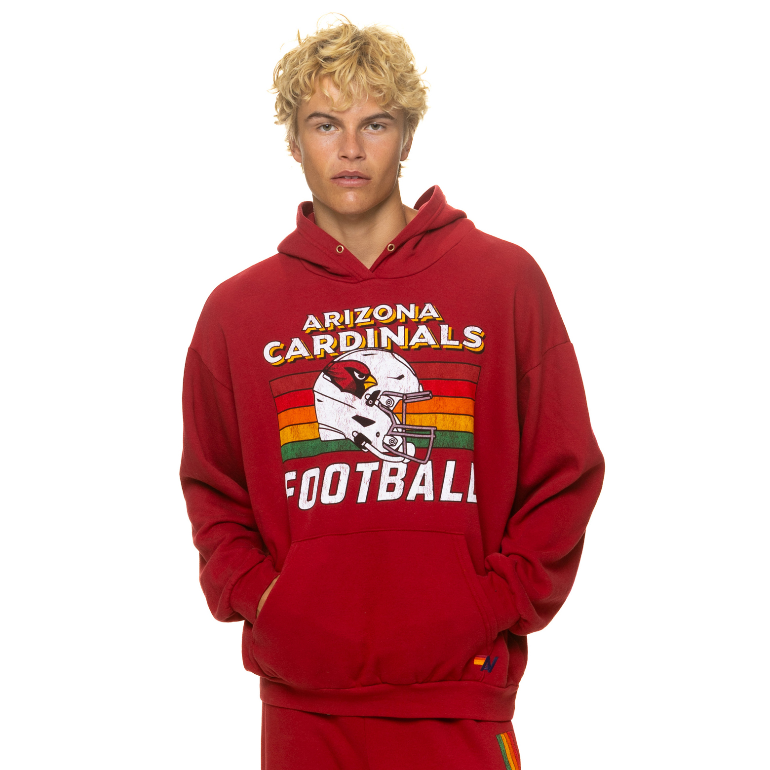 Unisex Aviator Nation Cardinal Arizona Cardinals Relaxed Tri-Blend Hoodie