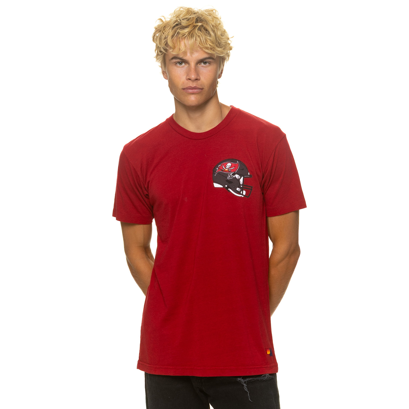 Unisex Aviator Nation Red Tampa Bay Buccaneers Tri-Blend T-Shirt