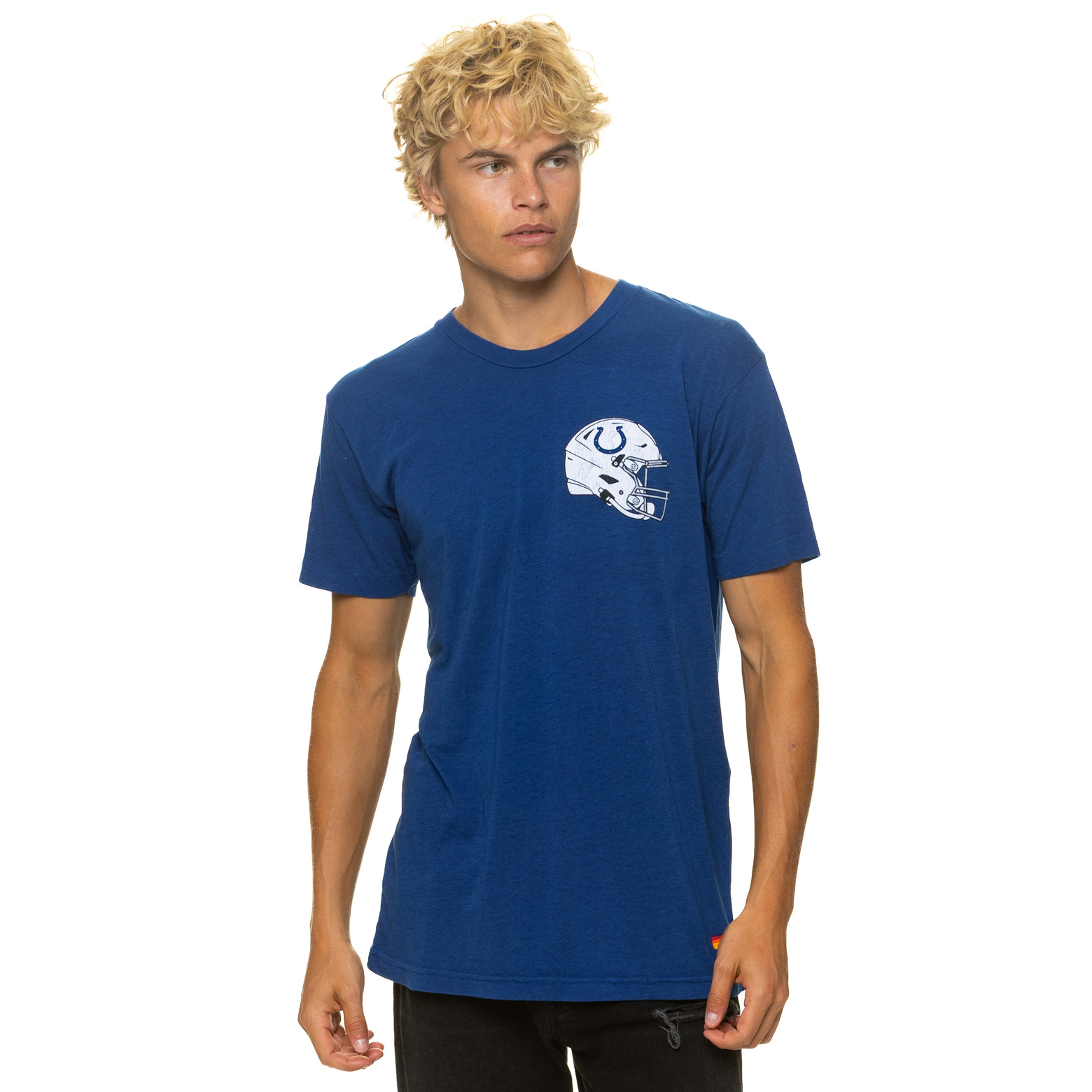 Unisex Aviator Nation Royal Indianapolis Colts Tri-Blend T-Shirt