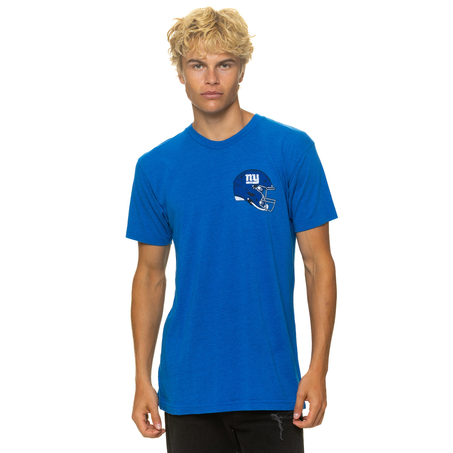 Unisex Aviator Nation Royal New York Giants Tri-Blend T-Shirt