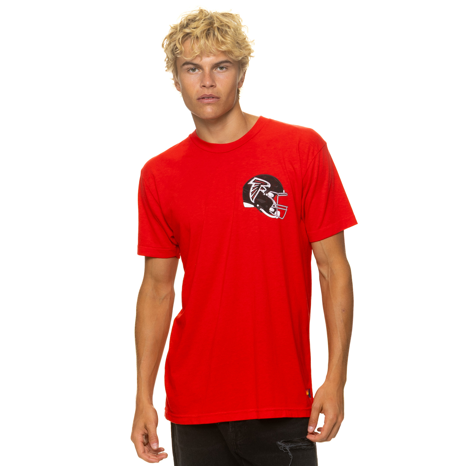 Unisex Aviator Nation Red Atlanta Falcons Tri-Blend T-Shirt