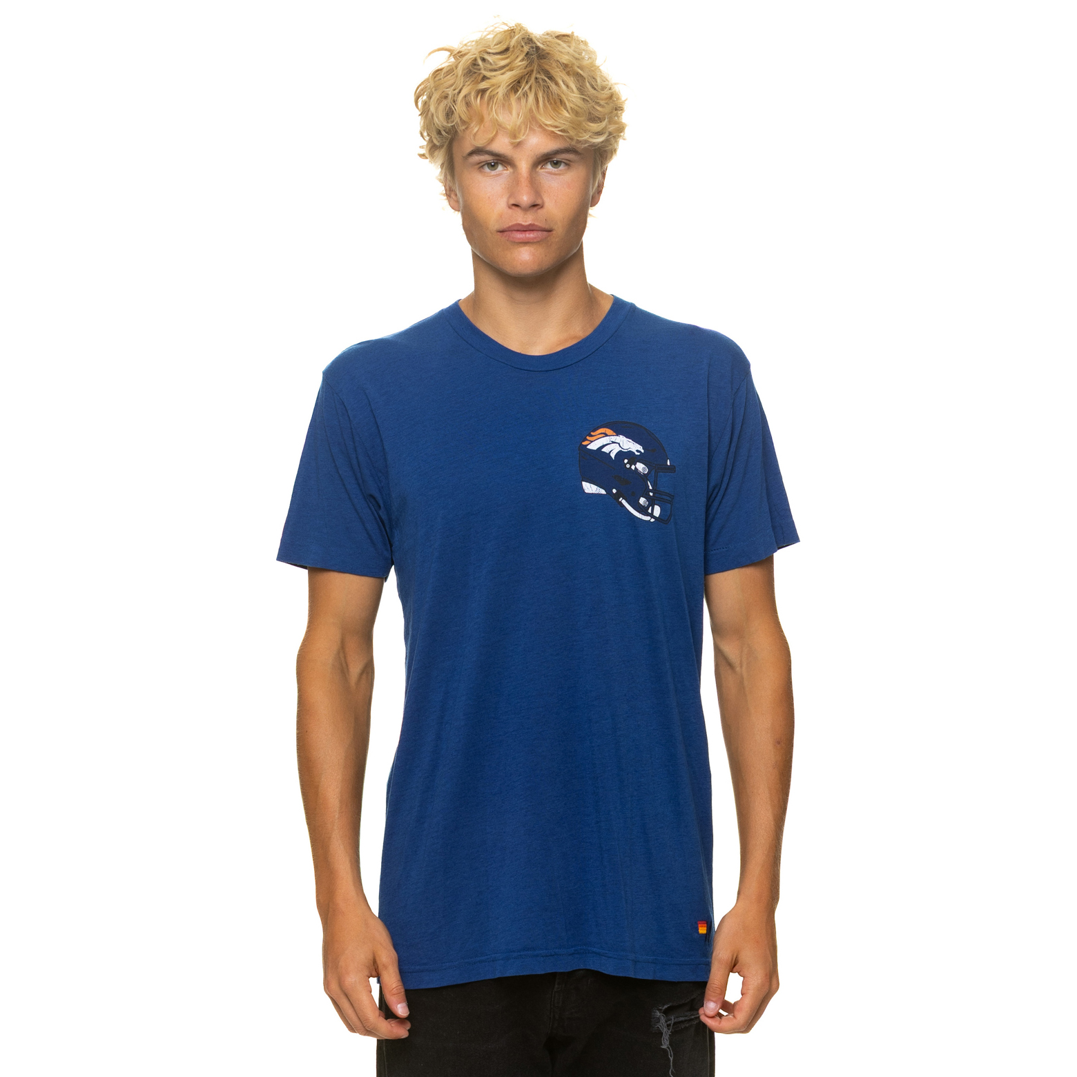 Unisex Aviator Nation Navy Denver Broncos Tri-Blend T-Shirt