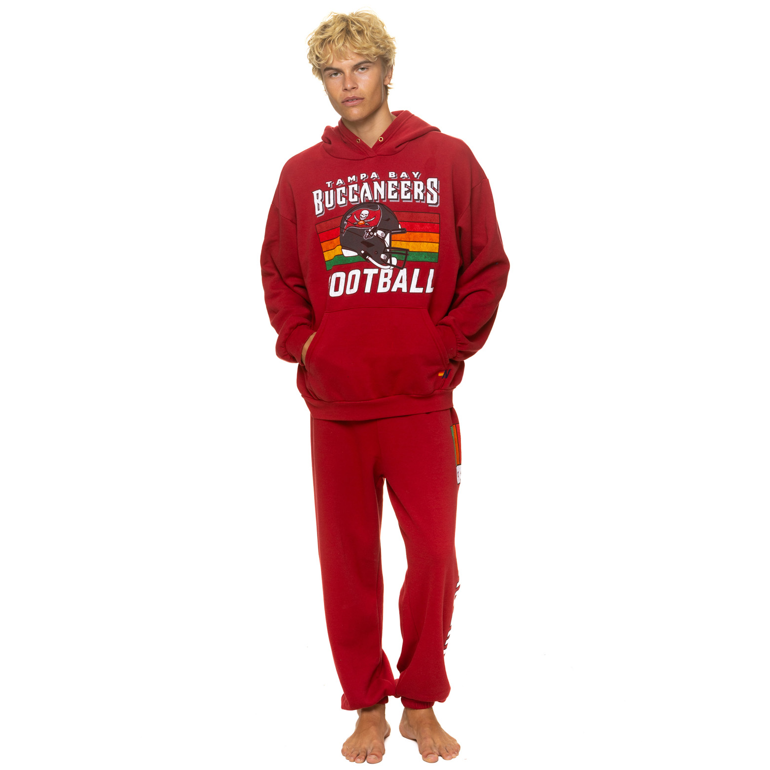 Unisex Aviator Nation Red Tampa Bay Buccaneers Tri-Blend Sweatpants