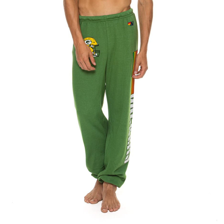 Unisex Aviator Nation Green Green Bay Packers Tri-Blend Sweatpants
