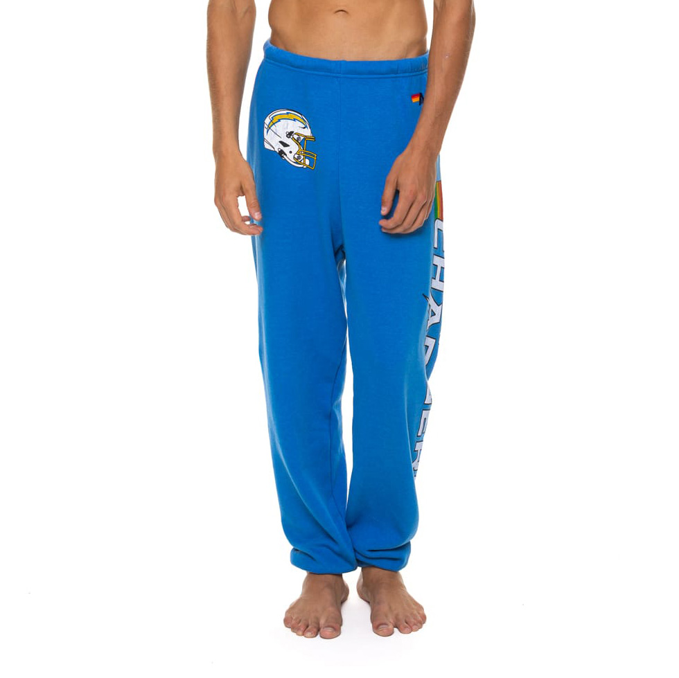 Unisex Aviator Nation Powder Blue Los Angeles Chargers Tri-Blend Sweatpants