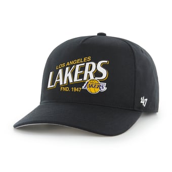 Men's '47 Black Los Angeles Lakers Fast Break Chase Hitch Adjustable Hat