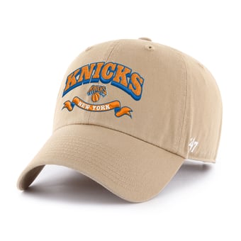 Men's '47  Khaki New York Knicks Fast Break Chase Region Clean Up Adjustable Hat