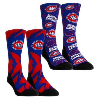 Unisex Rock Em  Red Montreal Canadiens Game Day Two-Pack Crew Socks