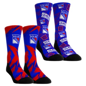 Unisex Rock Em  Blue New York Rangers Game Day Two-Pack Crew Socks