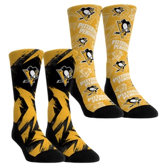 Unisex Rock Em  Gold Pittsburgh Penguins Game Day Two-Pack Crew Socks