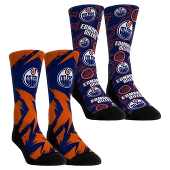 Unisex Rock Em  Blue Edmonton Oilers Game Day Two-Pack Crew Socks