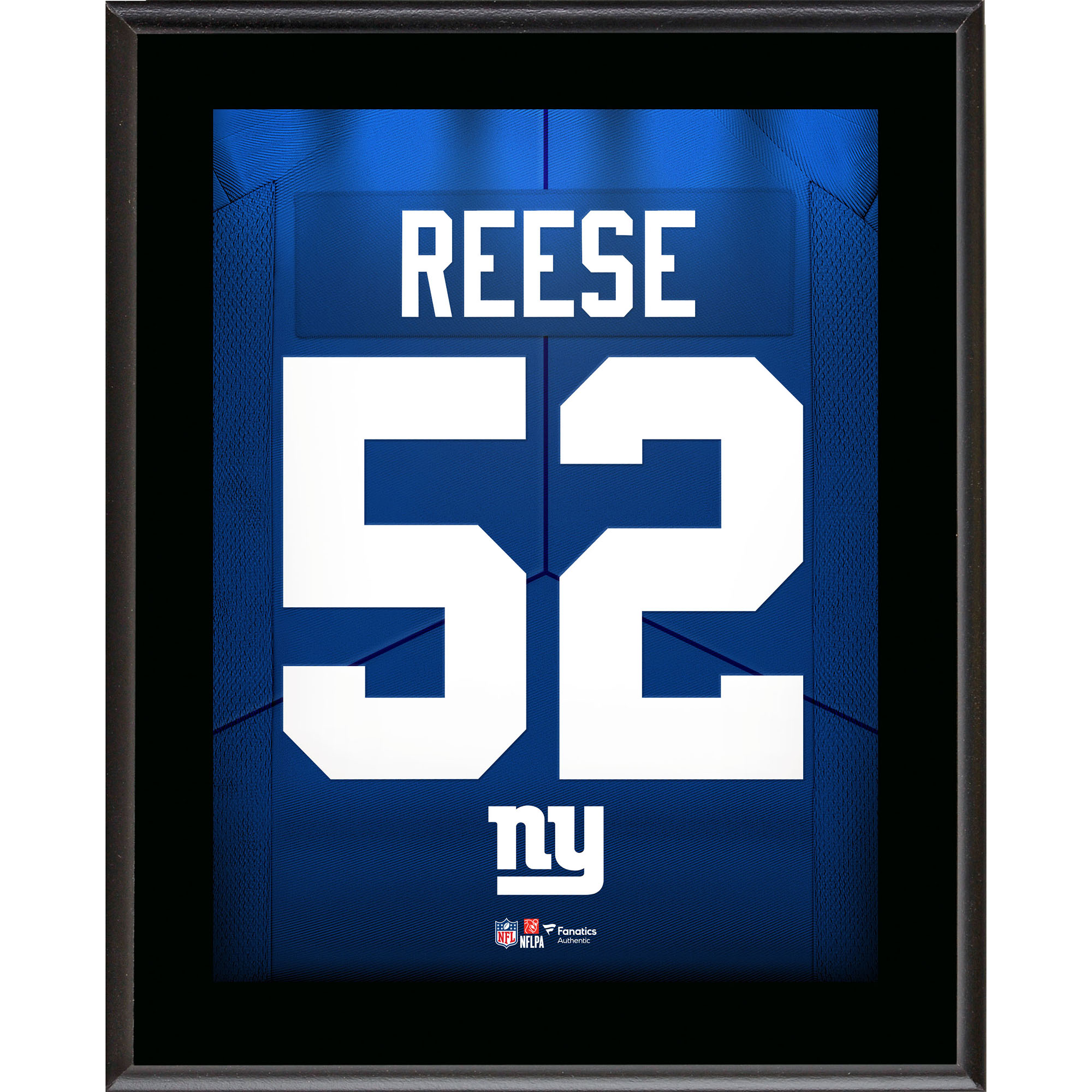 Arvell Reese New York Giants 10.5" x 13" Jersey Number Sublimated Player Plaque