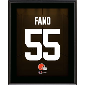 Spencer Fano Cleveland Browns 10.5" x 13" Jersey Number Sublimated Player Plaque