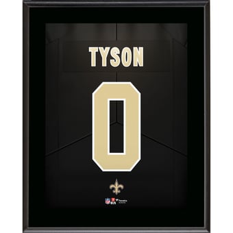 Jordyn Tyson New Orleans Saints 10.5" x 13" Jersey Number Sublimated Player Plaque