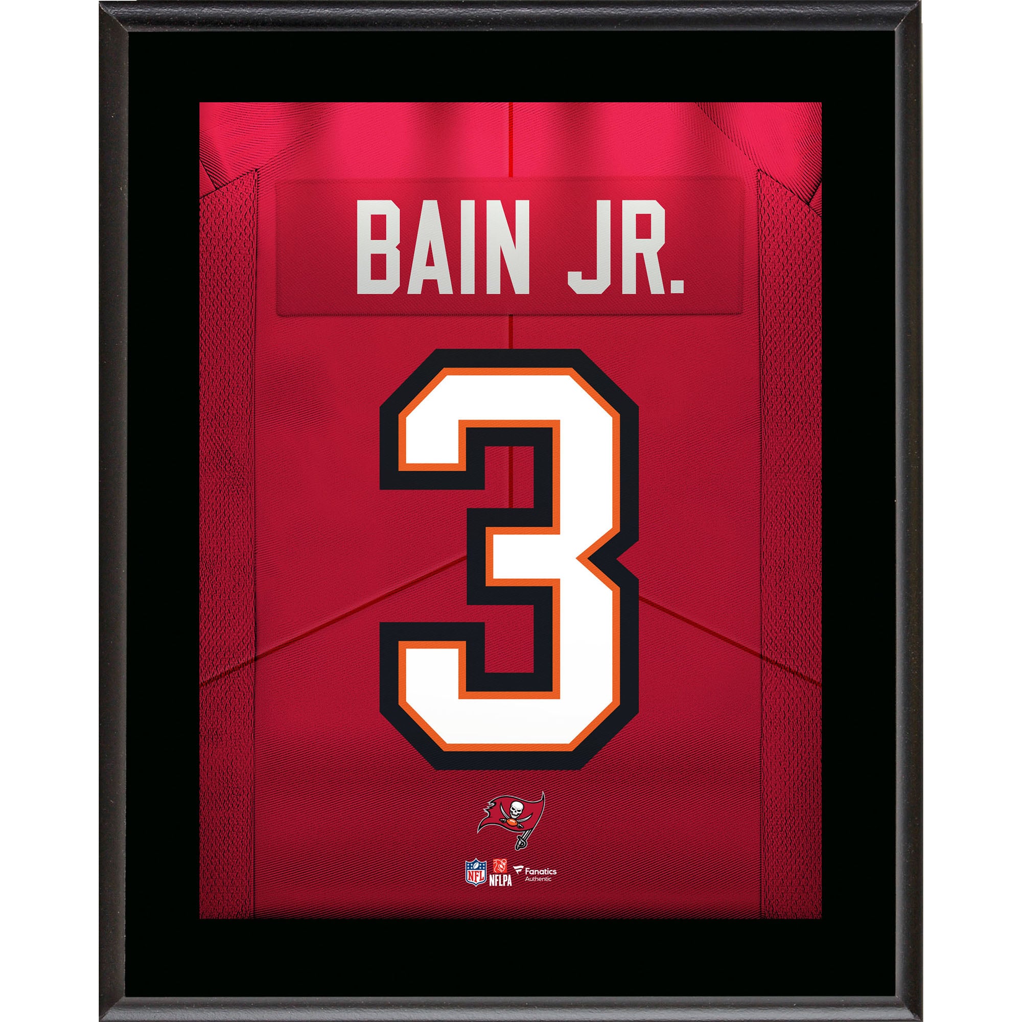 Rueben Bain Jr. Tampa Bay Buccaneers 10.5" x 13" Jersey Number Sublimated Player Plaque