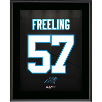 Monroe Freeling Carolina Panthers 10.5" x 13" Jersey Number Sublimated Player Plaque