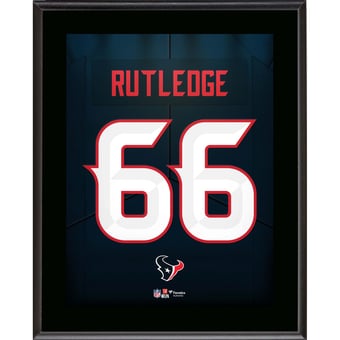 Keylan Rutledge Houston Texans 10.5" x 13" Jersey Number Sublimated Player Plaque