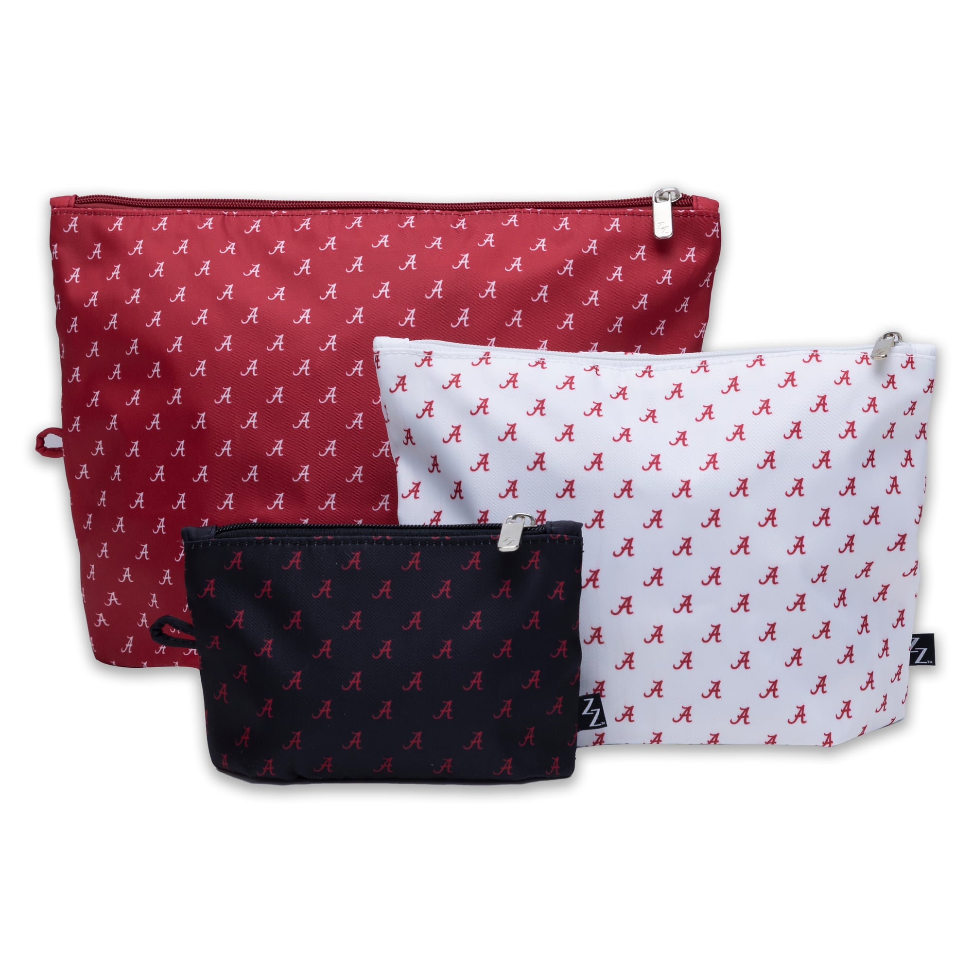 ZooZatz Alabama Crimson Tide 3-Pack Pouch Set
