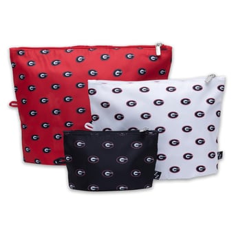 ZooZatz Georgia Bulldogs 3-Pack Pouch Set