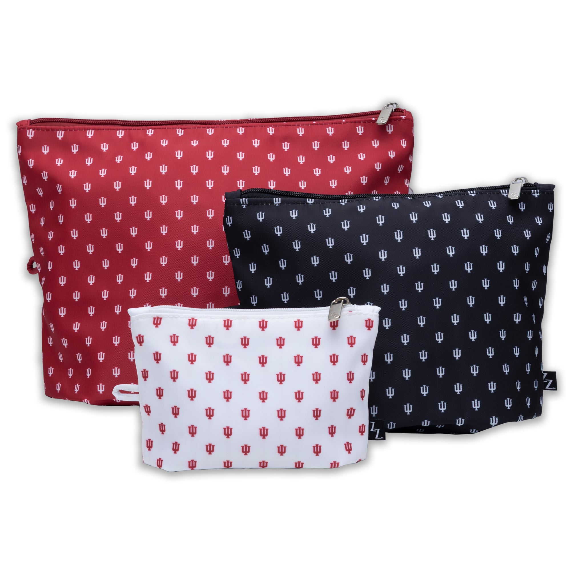 ZooZatz Indiana Hoosiers 3-Pack Pouch Set