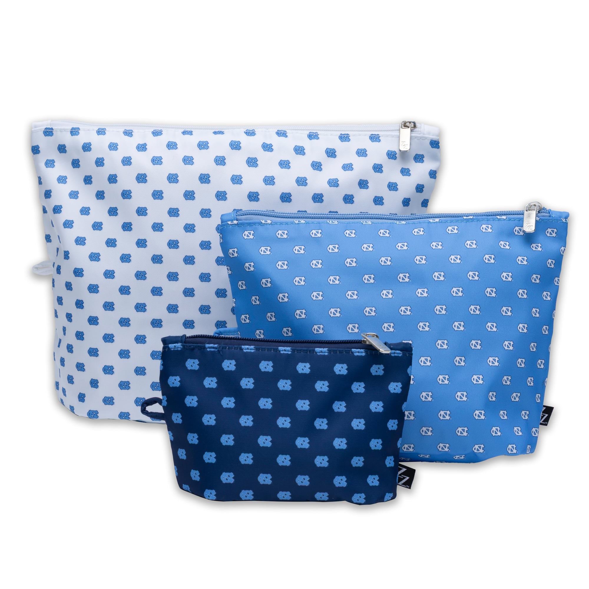 ZooZatz North Carolina Tar Heels 3-Pack Pouch Set