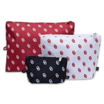 ZooZatz Oklahoma Sooners 3-Pack Pouch Set