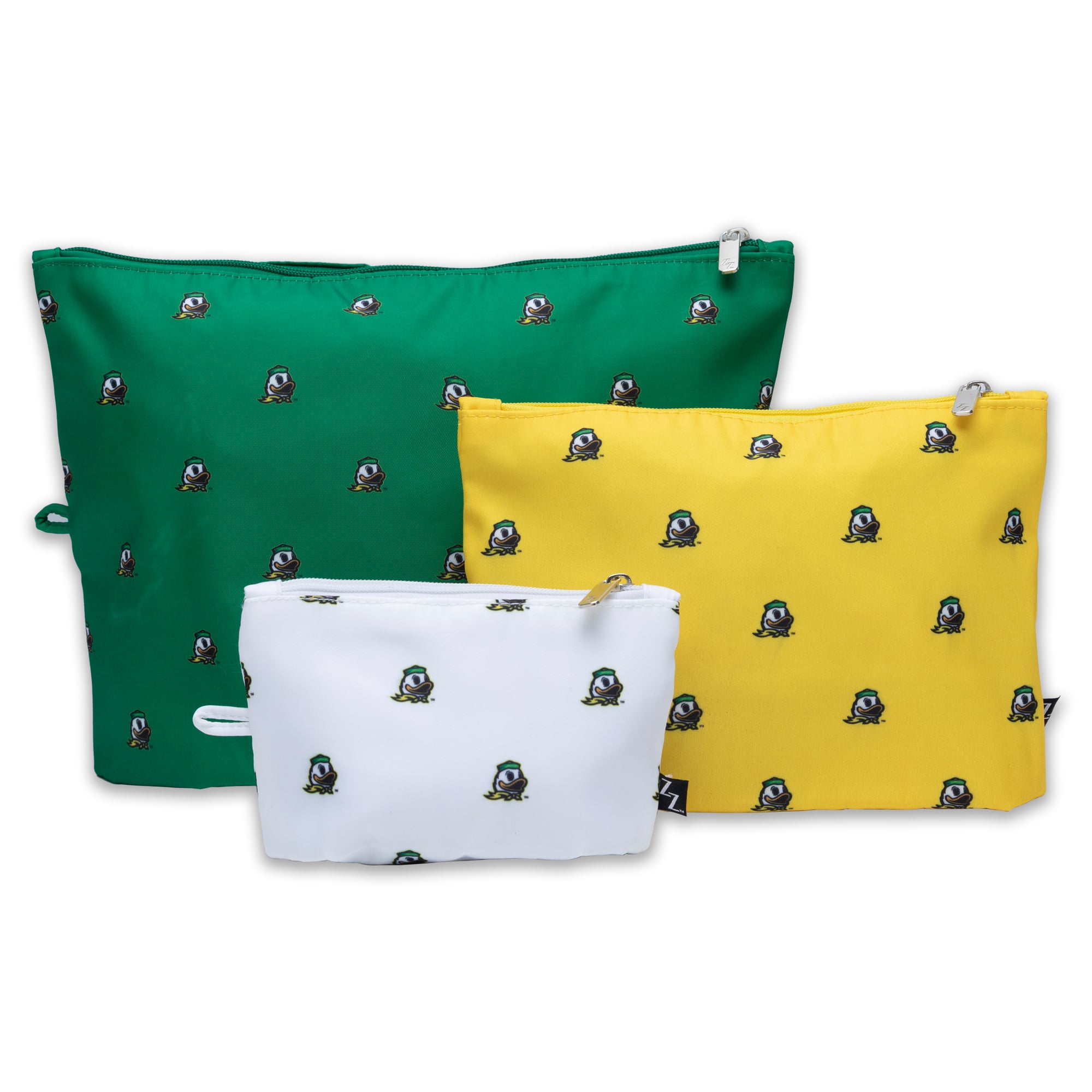 ZooZatz Oregon Ducks 3-Pack Pouch Set