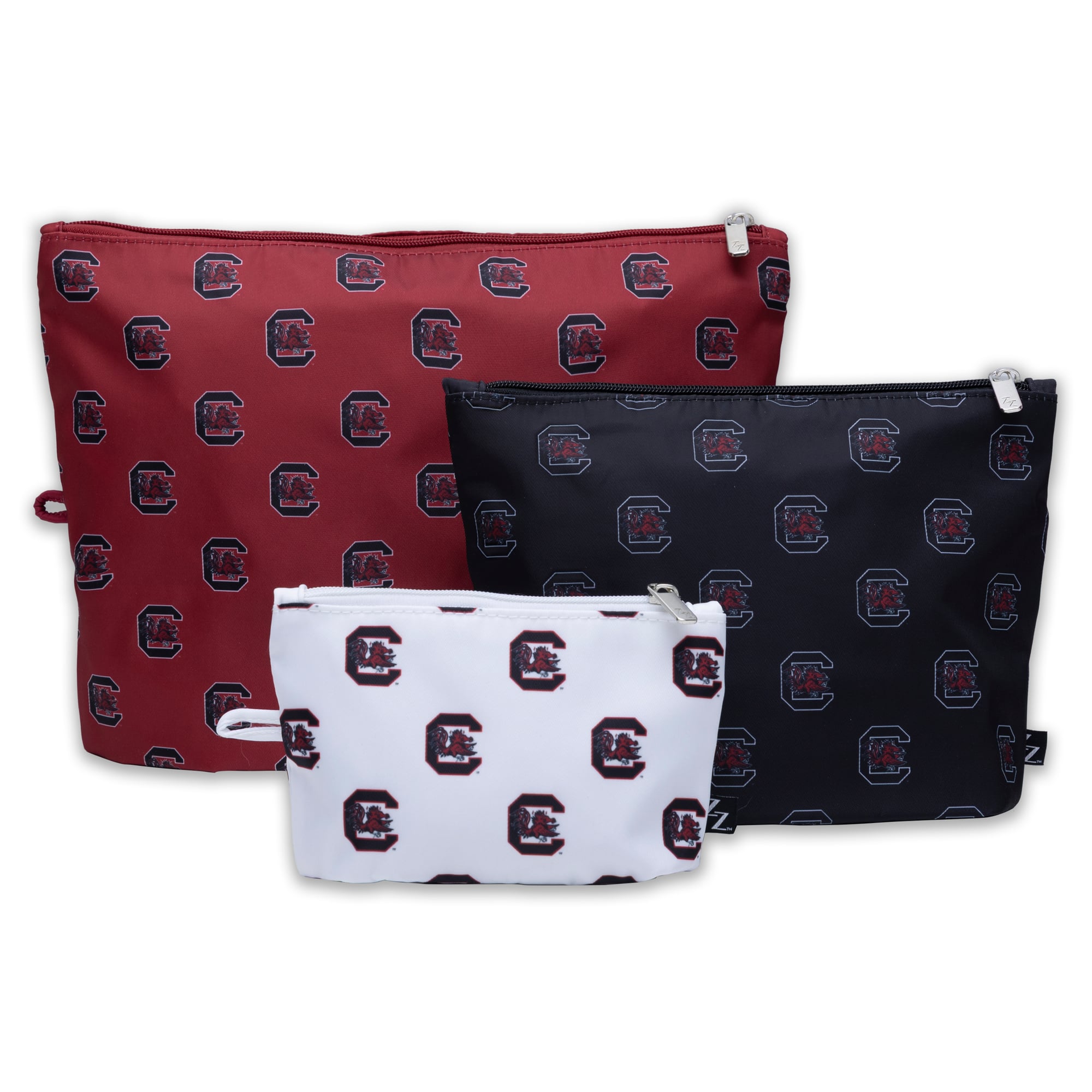 ZooZatz South Carolina Gamecocks 3-Pack Pouch Set