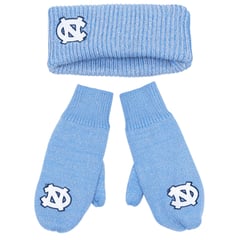 ZooZatz North Carolina Tar Heels Lurex Headband & Mittens Bundle