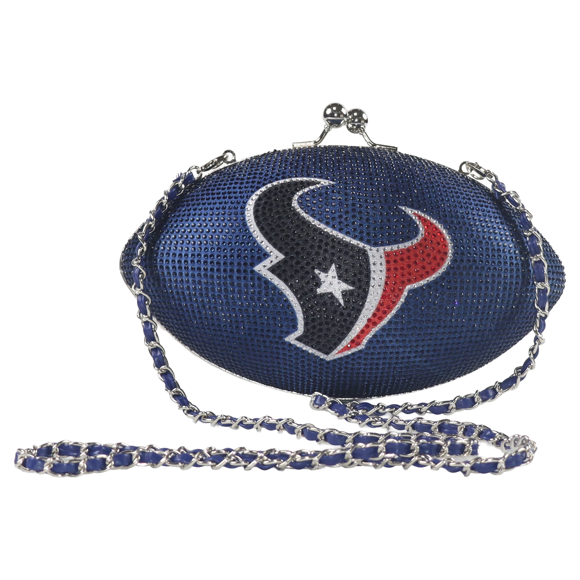 Women's Cuce Houston Texans Team Color Crystal Football Purse