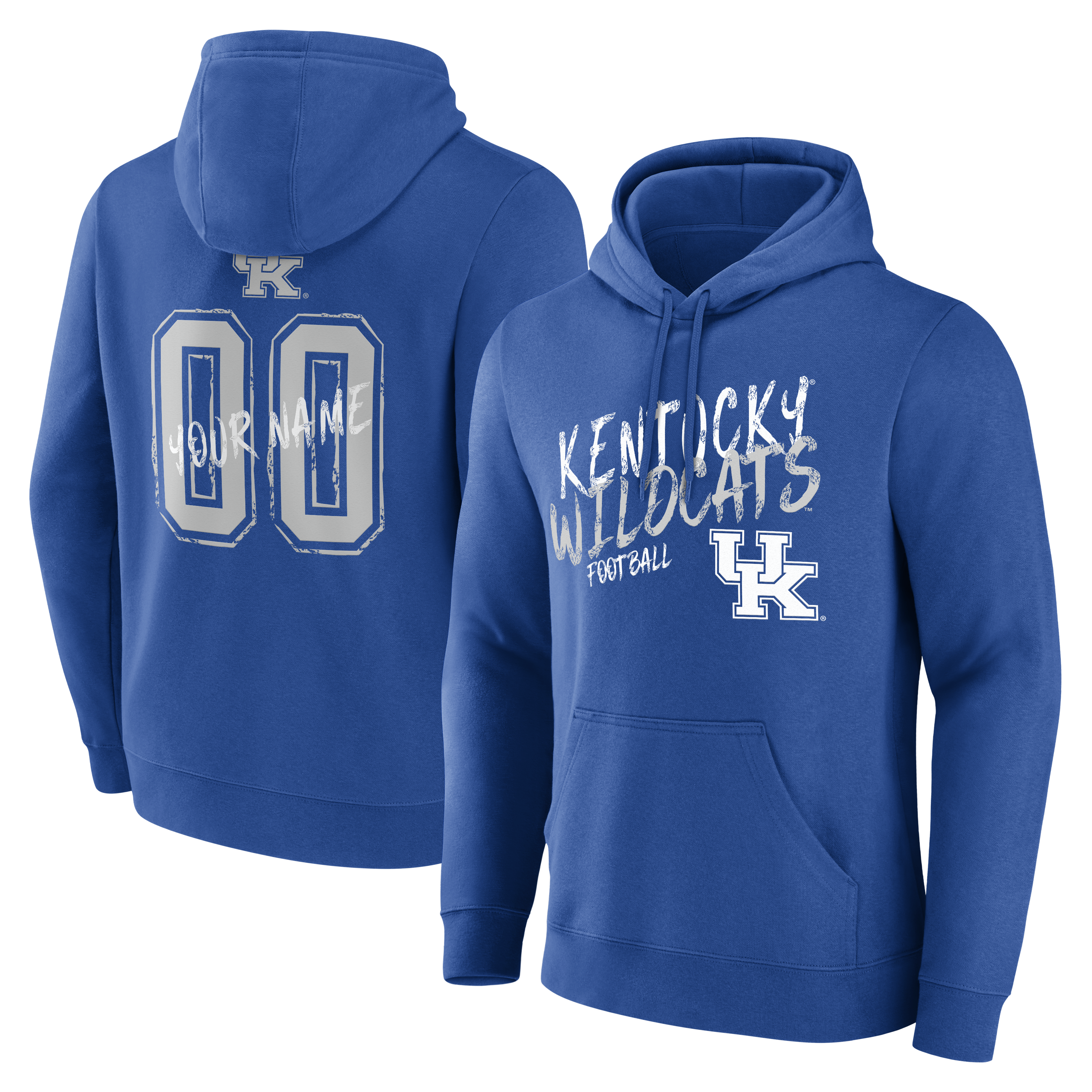 Men’s Royal Kentucky Wildcats Hustle Personalized Name & Number Hoodie Men’s Royal Kentucky Wildcats Hustle Personalized Name & Number Hoodie