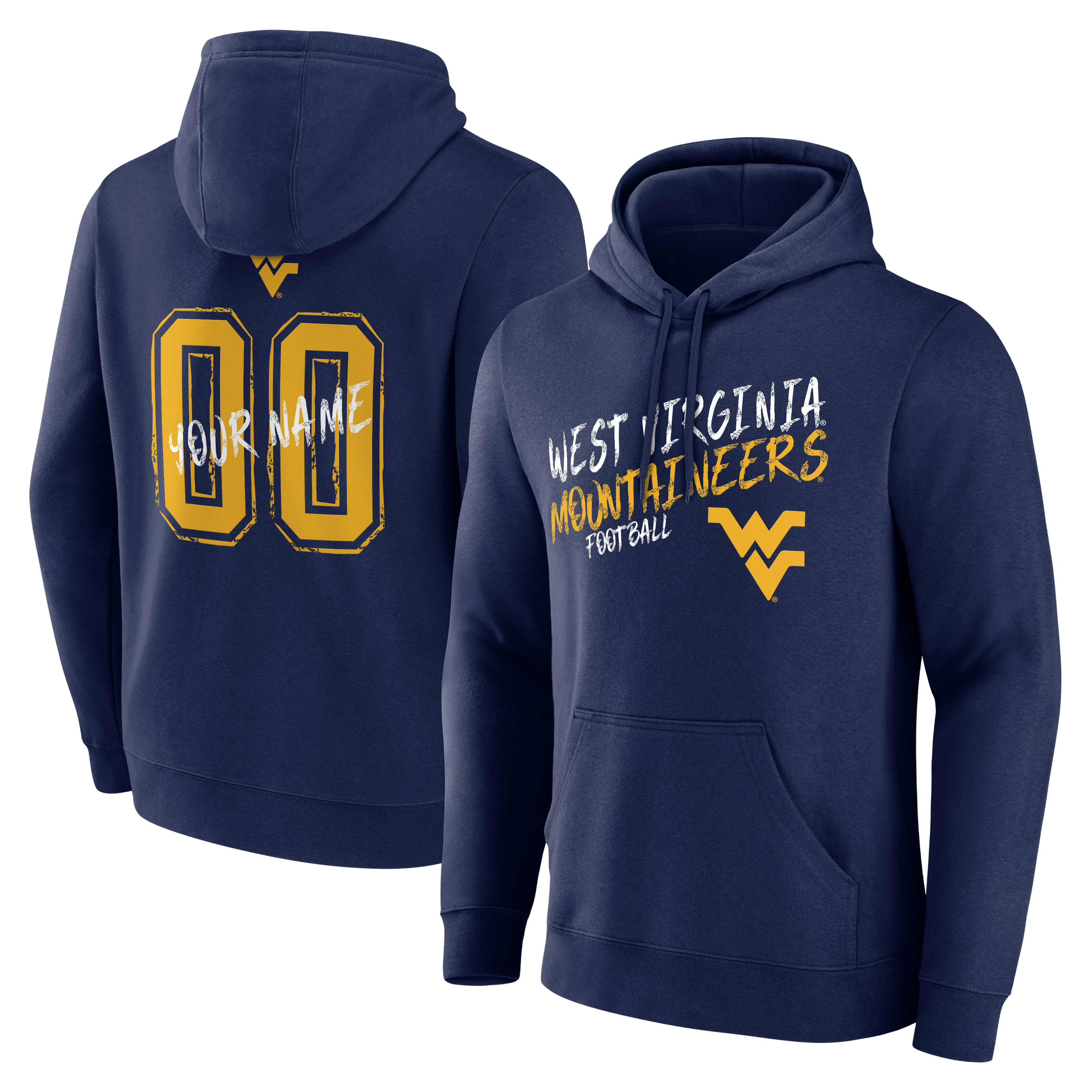 Men’s Navy West Virginia Mountaineers Hustle Personalized Name & Number Hoodie Men’s Navy West Virginia Mountaineers Hustle Personalized Name & Number Hoodie
