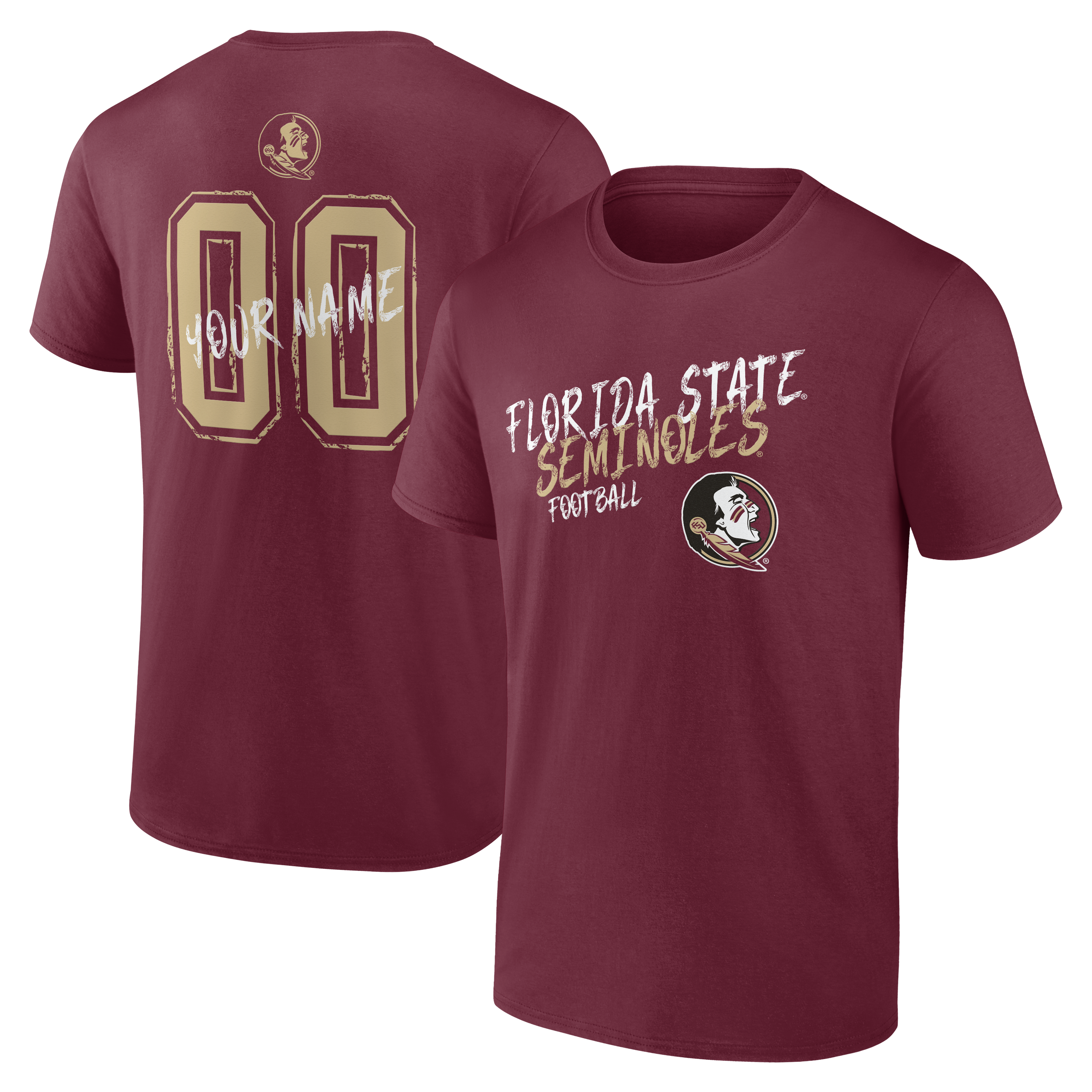 Men’s Garnet Florida State Seminoles Hustle Personalized Name & Number T-Shirt Men’s Garnet Florida State Seminoles Hustle Personalized Name & Number T-Shirt