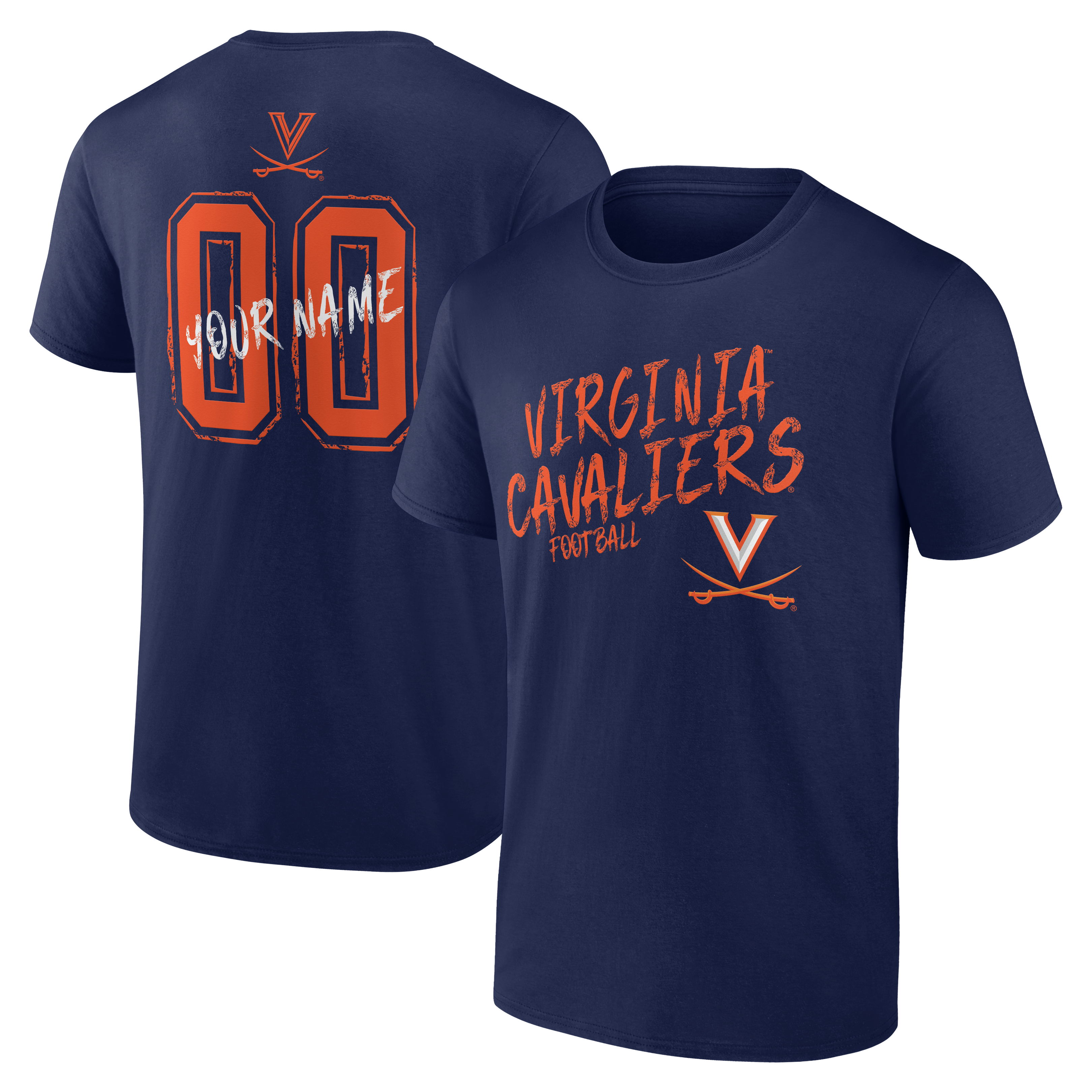 Men’s Navy Virginia Cavaliers Hustle Personalized Name & Number T-Shirt Men’s Navy Virginia Cavaliers Hustle Personalized Name & Number T-Shirt