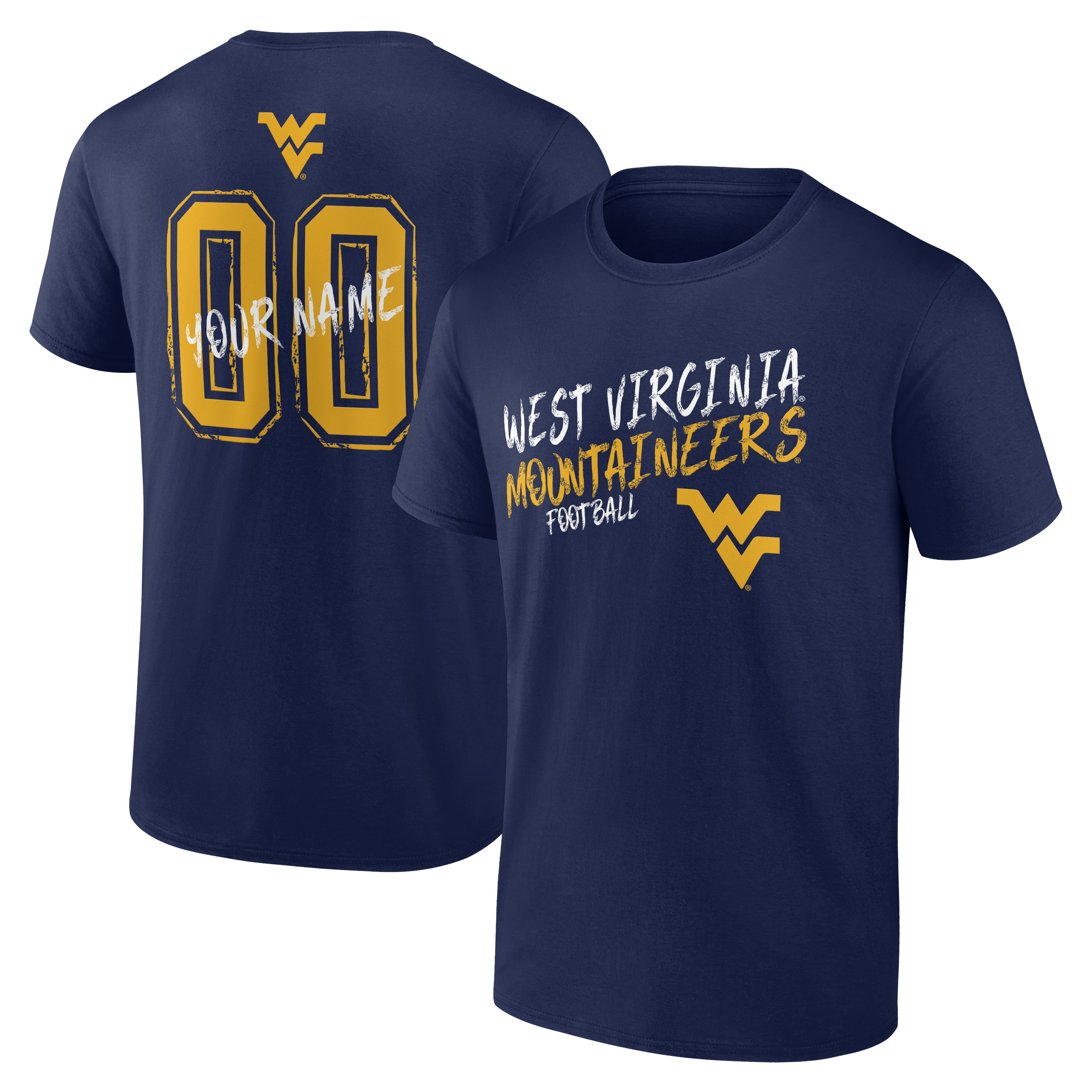 Men’s Navy West Virginia Mountaineers Hustle Personalized Name & Number T-Shirt Men’s Navy West Virginia Mountaineers Hustle Personalized Name & Number T-Shirt