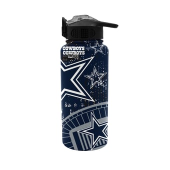 Pegasus Dallas Cowboys Homefield Mashup 32oz Stainless Steel Press Top Water Bottle