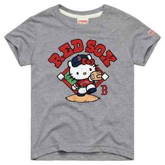 Toddler Homage  Gray Boston Red Sox Hello Kitty x MLB Tri-Blend T-Shirt
