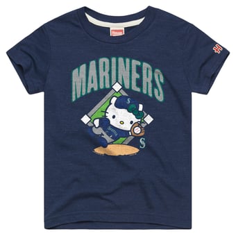 Toddler Homage  Navy Seattle Mariners Hello Kitty x MLB Tri-Blend T-Shirt