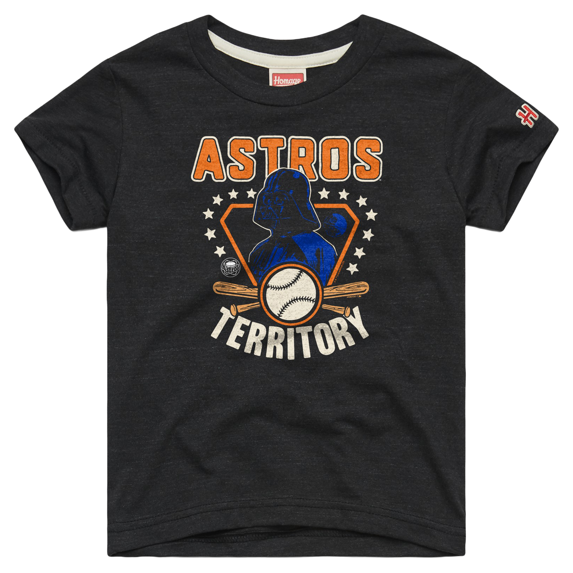 Youth Homage Charcoal Houston Astros Star Wars x MLB Dark Side T-Shirt Youth Homage Charcoal Houston Astros Star Wars x MLB Dark Side T-Shirt