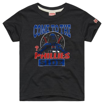Youth Homage  Charcoal Philadelphia Phillies Star Wars x MLB Dark Side T-Shirt