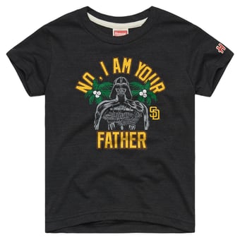 Youth Homage  Charcoal San Diego Padres Star Wars x MLB Dark Side T-Shirt
