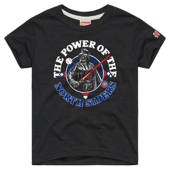 Toddler Homage  Charcoal Chicago Cubs Star Wars x MLB Dark Side T-Shirt