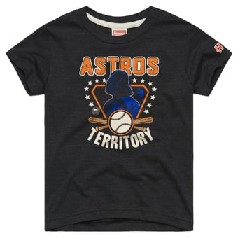 Toddler Homage  Charcoal Houston Astros Star Wars x MLB Dark Side T-Shirt