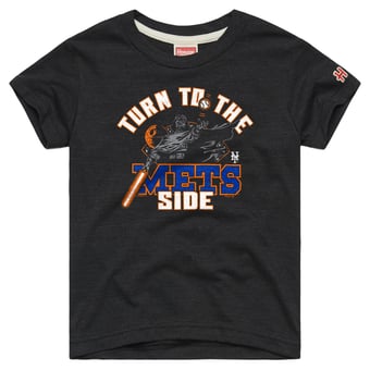 Toddler Homage  Charcoal New York Mets Star Wars x MLB Dark Side T-Shirt