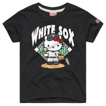 Youth Homage  Charcoal Chicago White Sox Hello Kitty x MLB Tri-Blend T-Shirt
